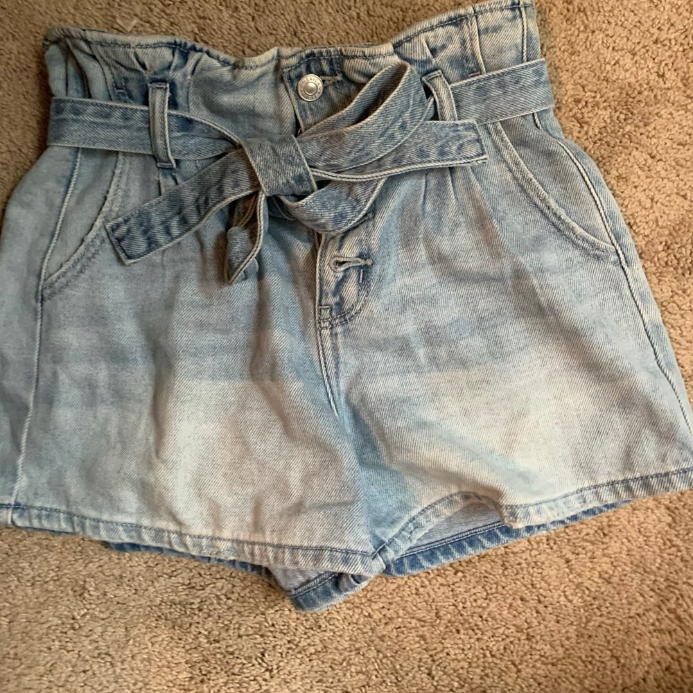 american eagle tie shorts size 2
